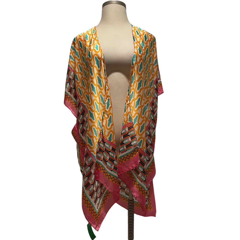Style Plus Boutique Size One‎ Size Pink Print Kimono
